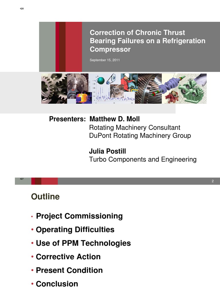 Correction of Chronic Thrust Bearing Failures On A Refrigeration