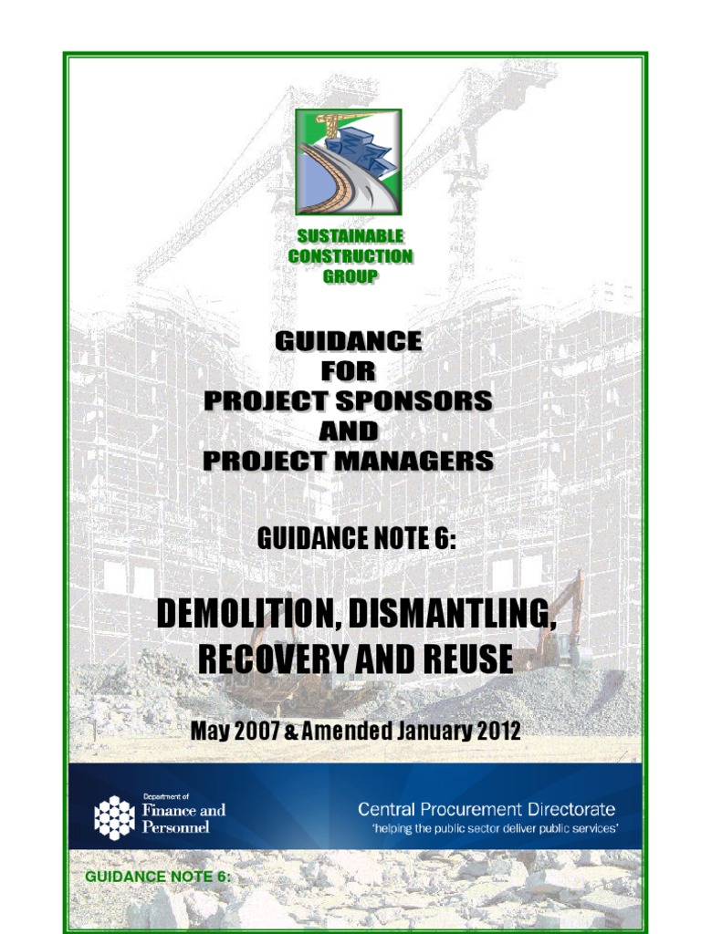 Demolition Method Statement | PDF | Demolition | Reuse