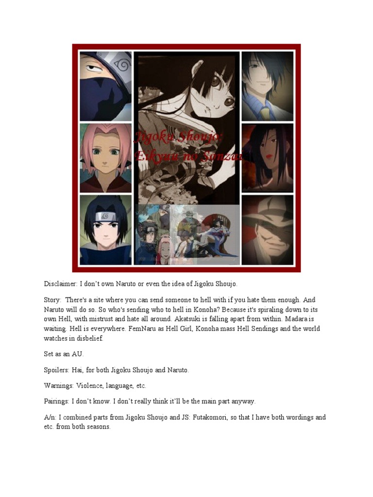 Jigoku Shoujo Eikyuu No Sonzai | PDF | Ninja, image size:768x1024