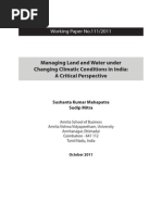 MBA Book 111-2011 Managing Land and Water Under Changing Climatic Conditions in India a Critical Perspective