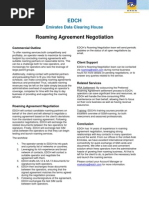 EDCH ServiceSheet Roaming Agreement Negotiation