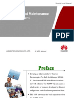 Operation and Maintenance of M2000 Huawei