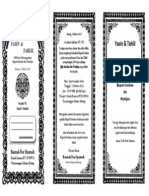 Undangan Tahlil ( 1 lembar isi 2 ) Undangan Tahlil ( 1 lembar isi 2 )