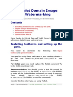 Wave Let Domain Image Water Marking