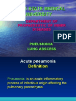 Pneumonia & Lung Abscess