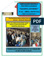 Gaceta Juvenil Ecb #56 - Abril 2013