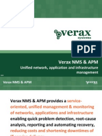 Verax NMS & APM - Unified Network, Application and Infrastructure Management (Presentation)