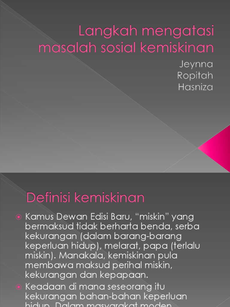 Masalah Kemiskinan Pdf