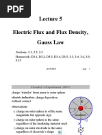 Electric Flux and Flux Density, Gauss Law