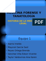 Medicina Forense y Tanatología