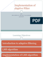 FPGA Implementation of Adaptive Filter