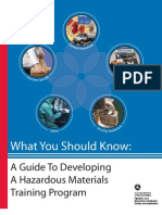 Guide Developing Hazardous Materials Training Program