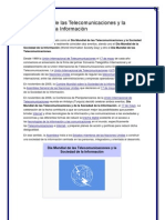 Día Mundial de Las Telecomunicaciones y La Sociedad de La Información