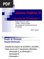 Quimica - Organica II Reação Eliminação
