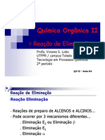 Quimica - Organica II Reação Eliminação