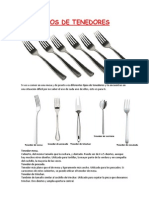 Guía completa sobre los diferentes tipos de tenedores
