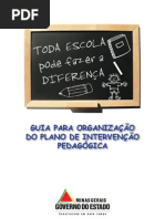 guia para orientar a intervenção pedagógica