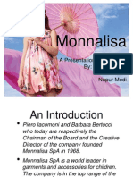 Monnalisa: A Presentation On Kidswear By: Juhu Bhavsar Prachi Nupur Modi