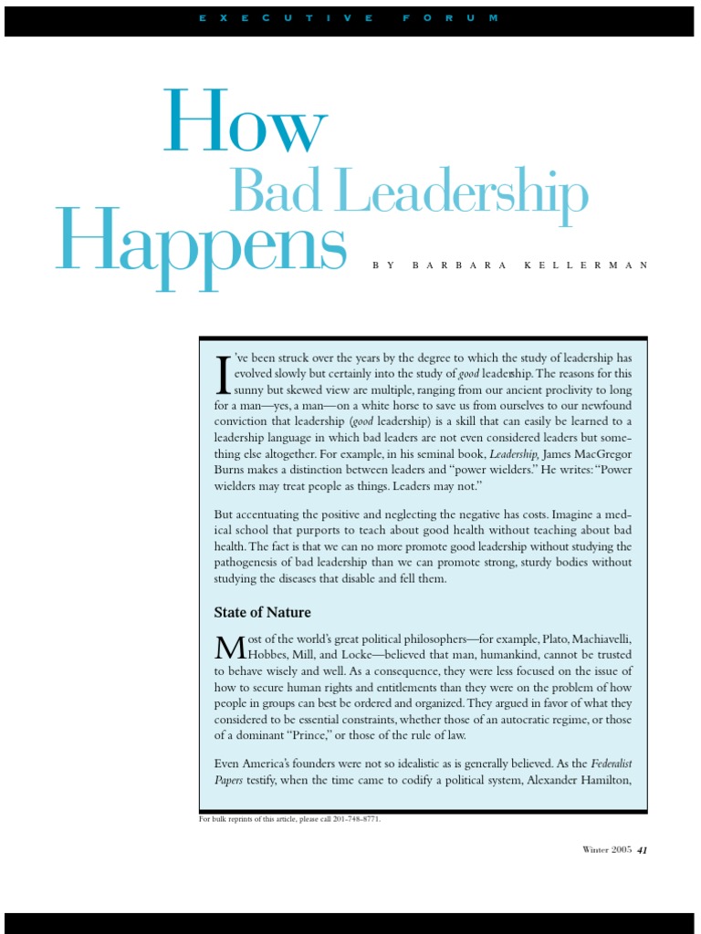 Worst leadership essay image