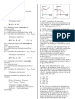 Exercicios Dilatação Térmica