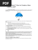 What Is Client ? How To Create A New Client in SAP