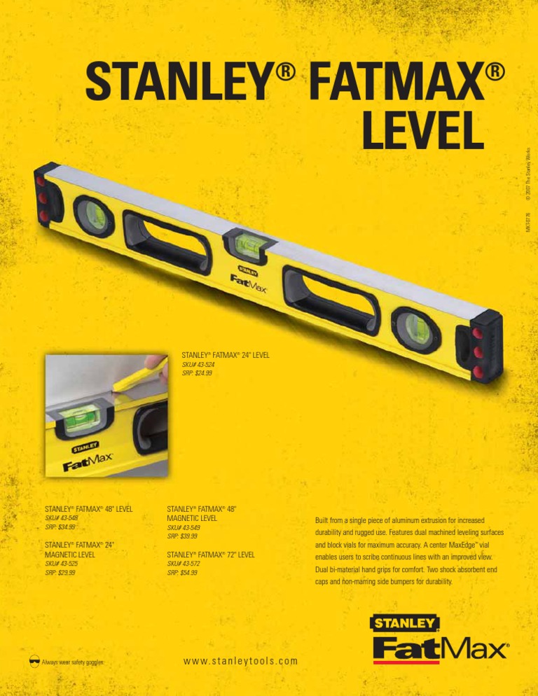 Stanley - Level | PDF | Home & Garden | Technology & Engineering