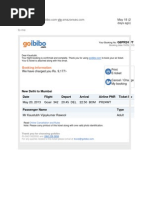 one travel booking confirmation