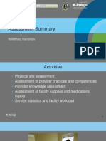 Facility Assessment Summary