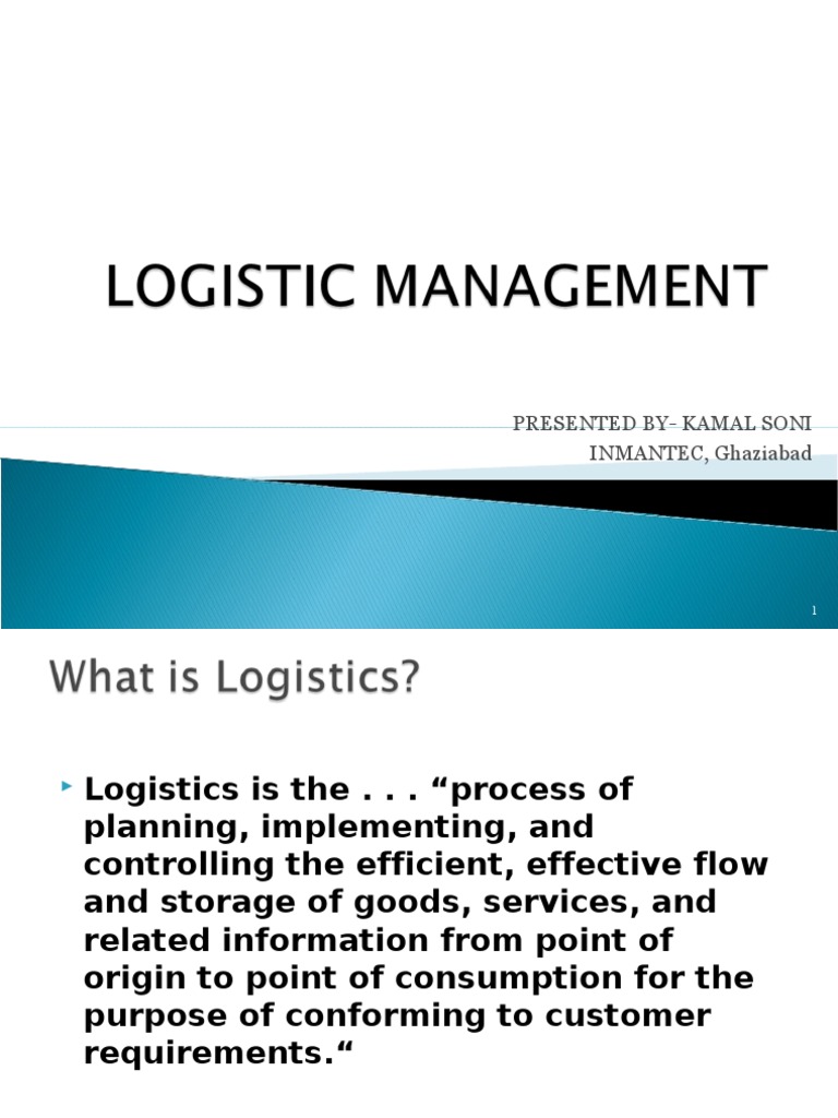 Logistics Management Insights by Kamal Soni | PDF | Logistics | Warehouse