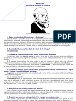 Durkheim Sociologia Educação