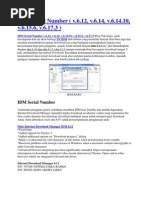 IDM 6.14 Serial Number