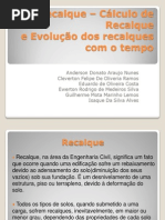 Recalque – Cálculo de Recalque