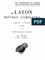 Platon - Phedre (Edition Léon ROBIN)
