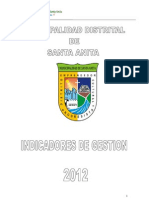 Indicadores de Gestion 2012 PDF