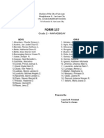 FORM 137: Grade 2 - Mapagbigay