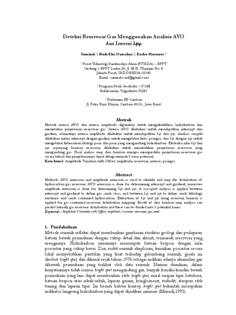 AVO and LMR in Seismic Inversion | PDF