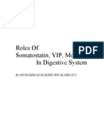 Roles of Somatostatin n Vip Motilin