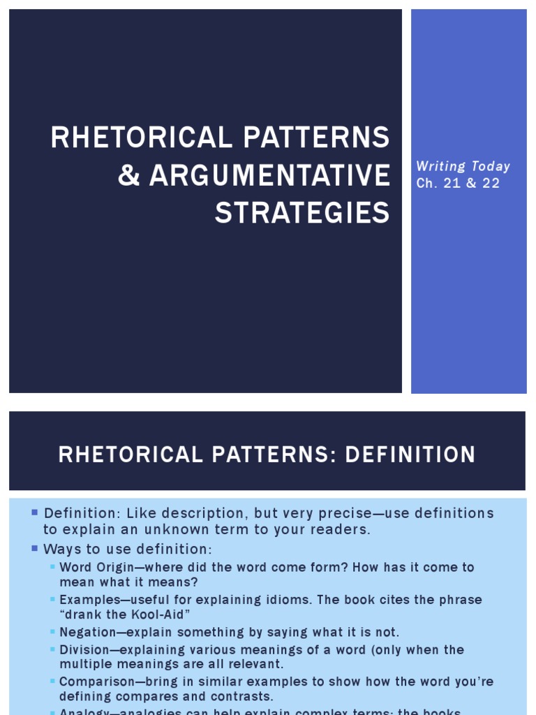 Rhetorical patterns of development image