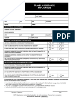 2012 Travel Assistance Application - Fillable
