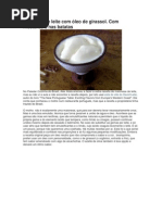 Maionese de leite com óleo de girassol