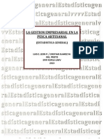 Gestión empresarial pesca artesanal estadística general