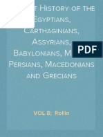 Ancient History of The Egyptians, Carthaginians, Assyrians, Babylonians, Medes, Persians, Macedonians and Grecians, VOL 8 Rollin