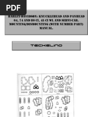 Panhead and Knucklehead Service Manual | PDF | Home & Garden