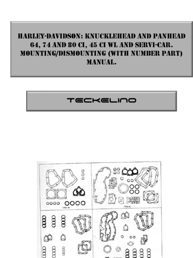Panhead and Knucklehead Service Manual | PDF | Home & Garden