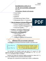 13) Sistemas de Ecuaciones Lineales