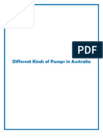 Different Kinds of Pumps in Australia