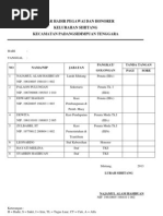 Daftar Hadir Pegawai Dan Honorer