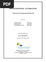Download Tirupur Cluster Study by kirthika sekar SN14435931 doc pdf