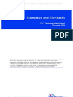 Biometrics and Standards: ITU-T Technology Watch Report December 2009