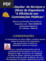atuação integrada dos diversos atores envolvidos na gestão e controle de obras públicas  - marciopernambuco  - Iº SEAREA